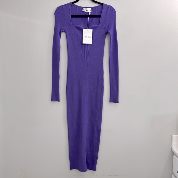 REMAIN Birger Christensen Remain Dense Curved ribbed Dress - Picture 5 of 13